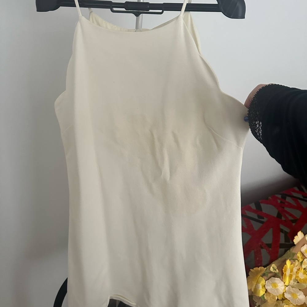 Elegant White Scalloped Dress